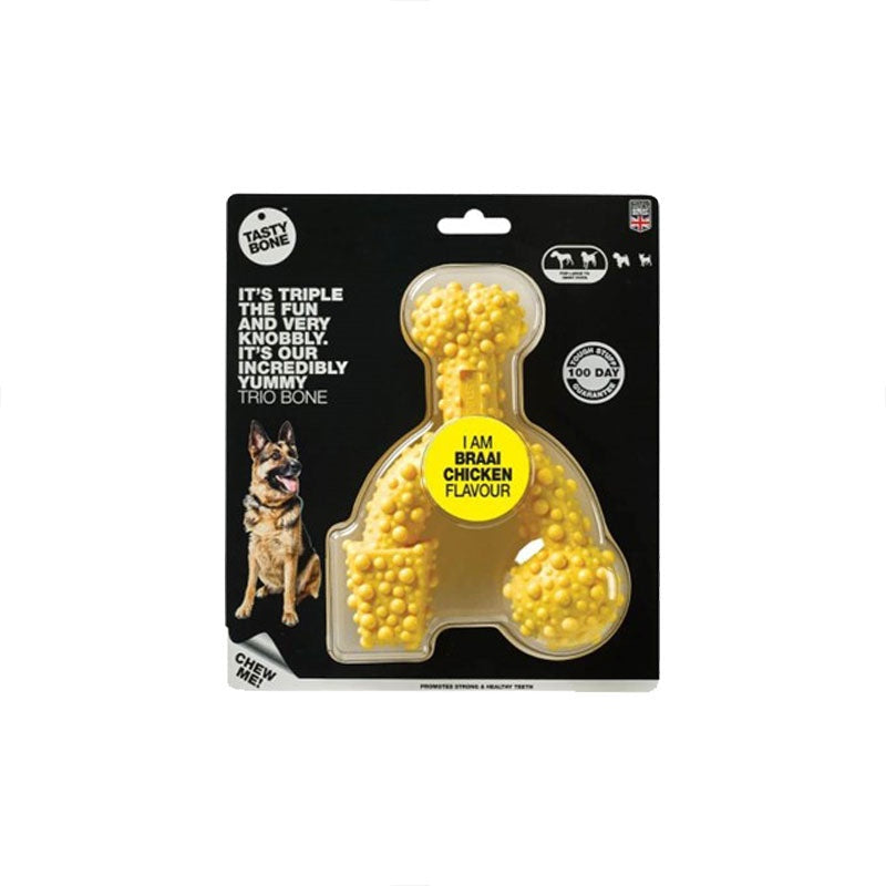 Tasty Bone Dog Chew Toy Braai Chicken