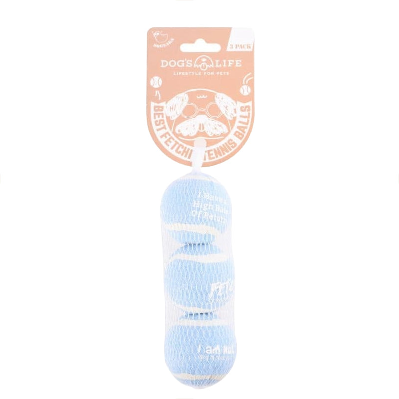 Dog's Life Best Fetch-it Tennis Balls Medium 3 pack