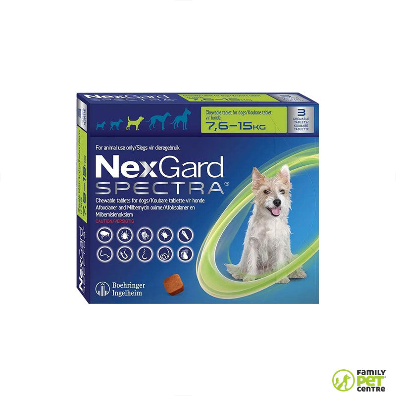 Nexgard Spectra Chewable Tablets For Dogs 3 Pack