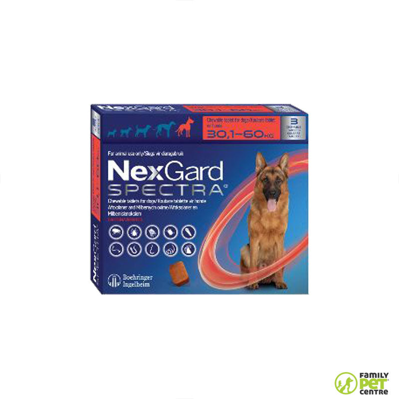 Nexgard Spectra Chewable Tablets For Dogs 3 Pack