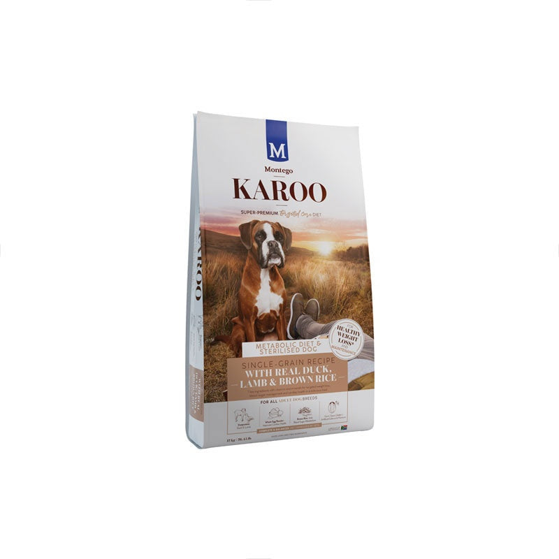 Montego Karoo Adult Duck & Lamb Metabolic & Sterilised Dog Food