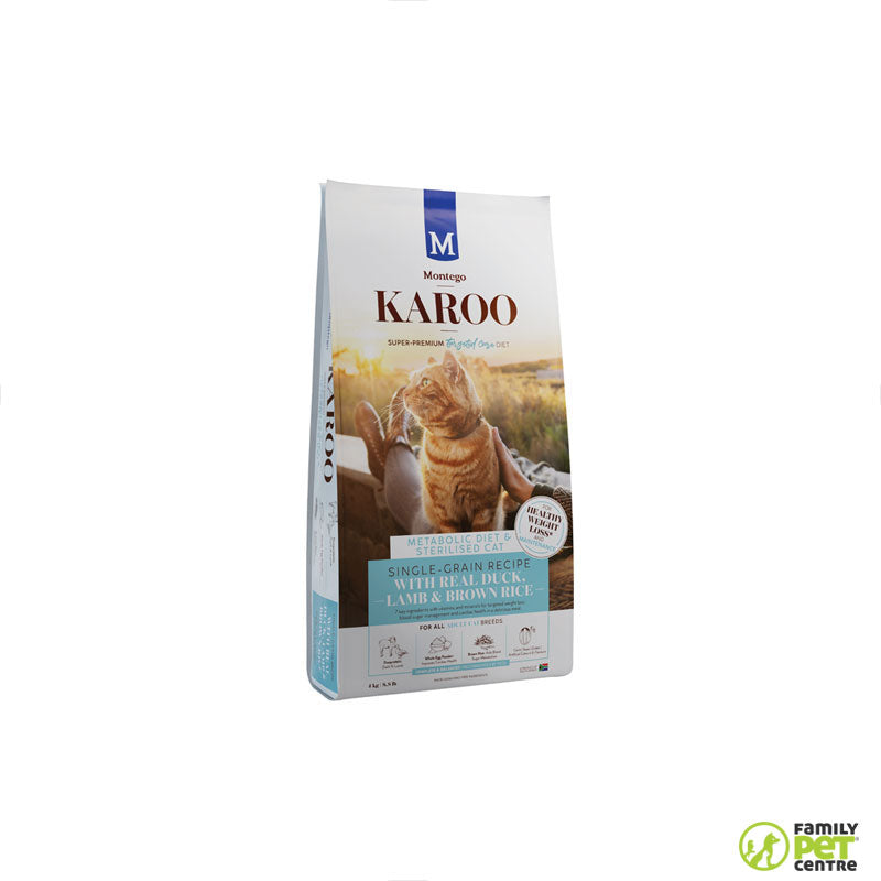 Montego Karoo Adult Duck & Lamb Metabolic & Sterilised Cat Food