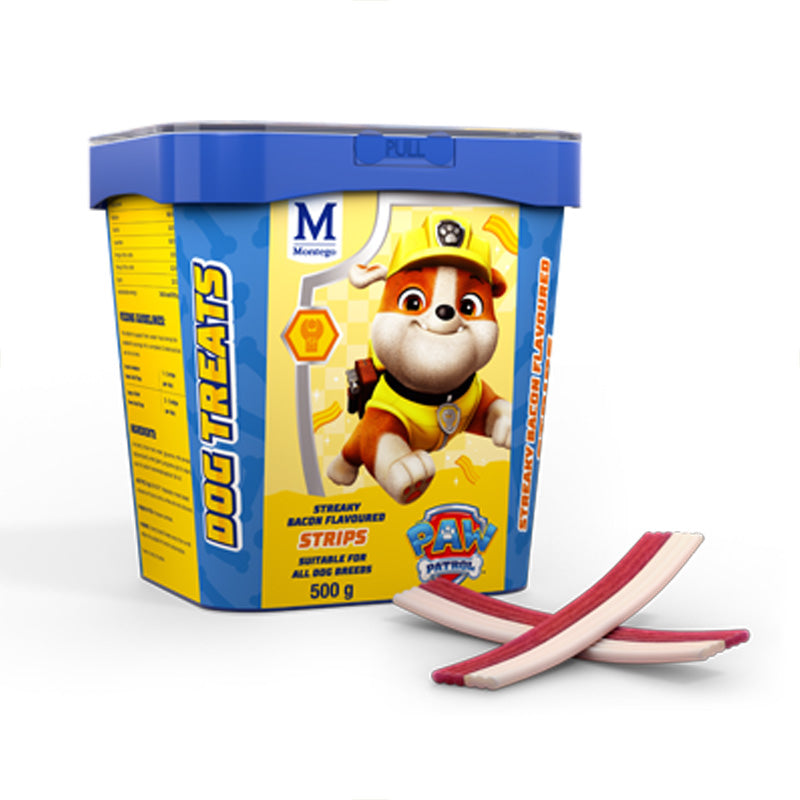 Montego Paw Patrol Dog Treats Streaky Bacon Strips
