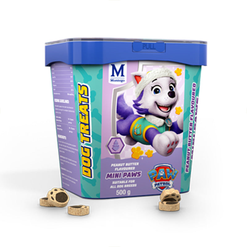 Montego Paw Patrol Dog Treats Peanut Butter Mini Paws