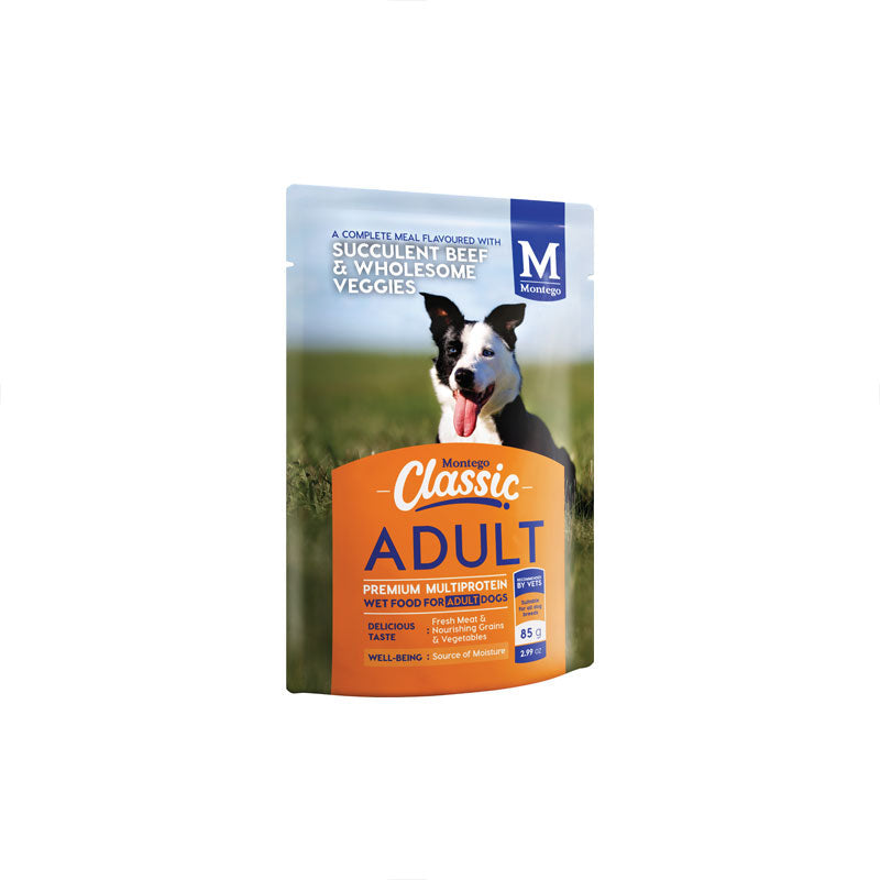 Montego Classic Canned Adult Dog Food Succulent Beef & Wholesome Veggies
