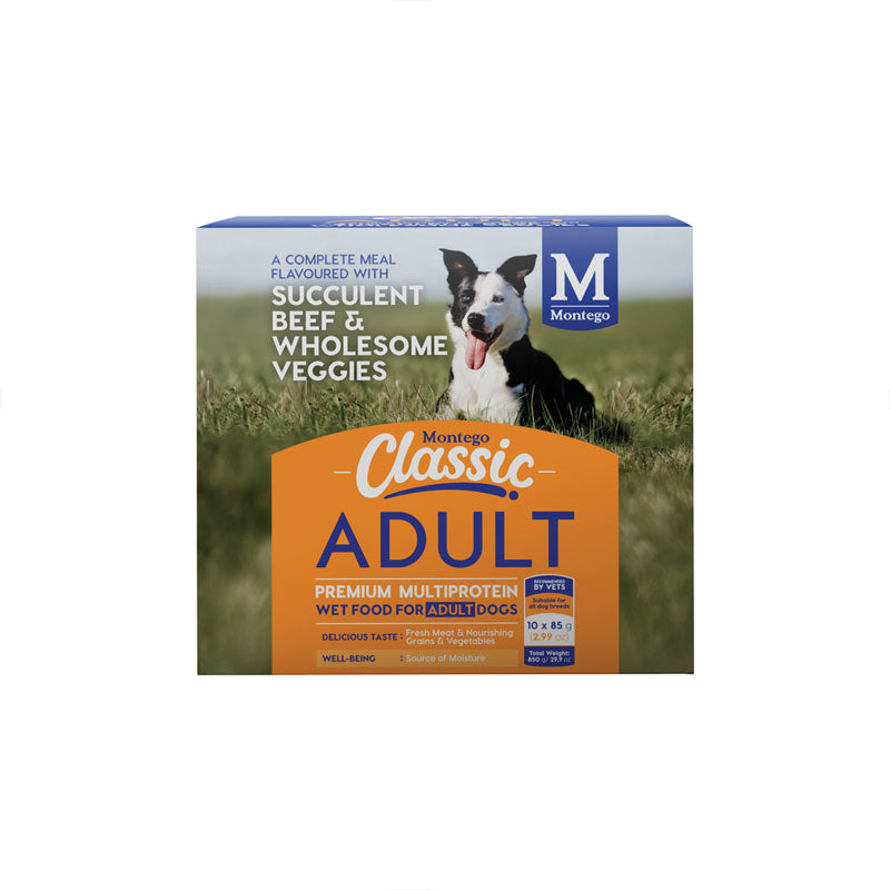 Montego Classic Canned Adult Dog Food Succulent Beef & Wholesome Veggies
