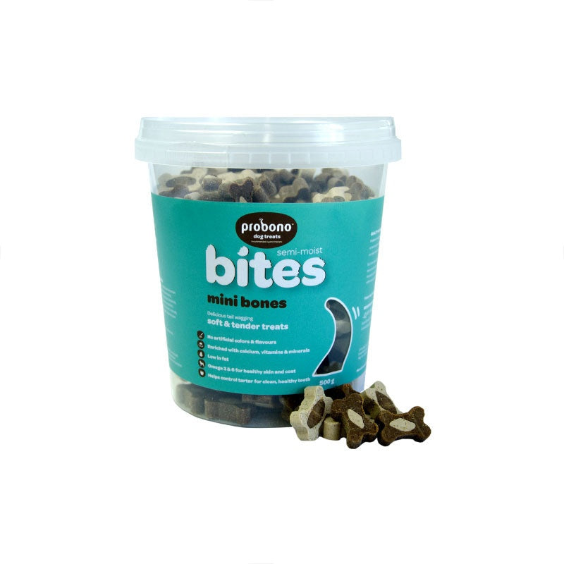 Probono Semi-Moist Mini Bones Dog Treats