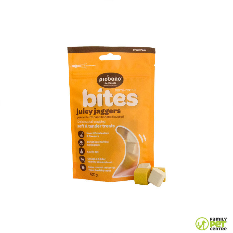 Probono Semi-Moist Juicy Jaggers Dog Treats