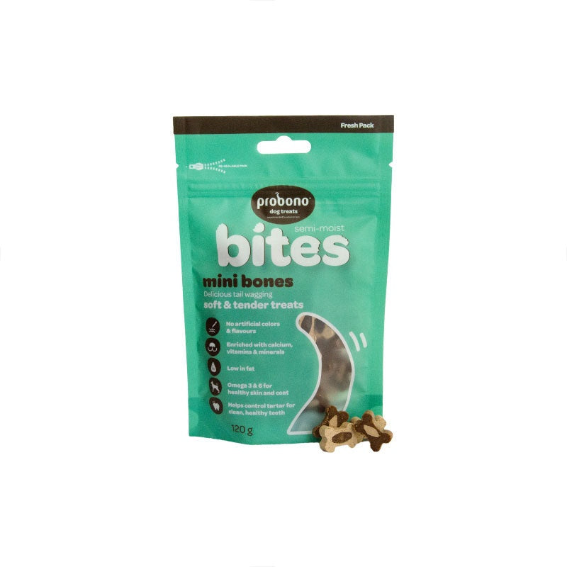 Probono Semi-Moist Mini Bones Dog Treats