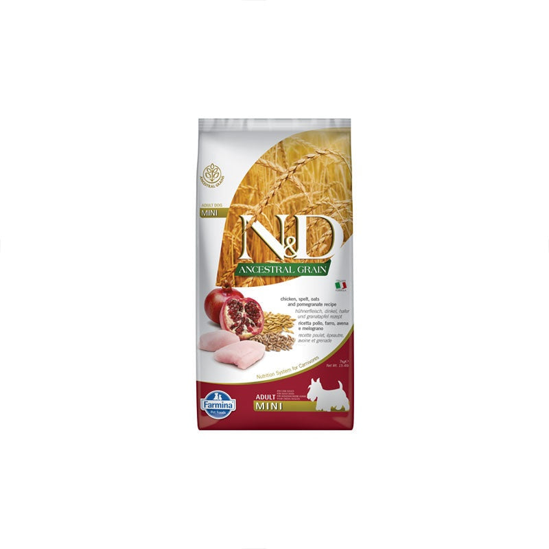 Farmina Ancestral Adult Dog Food Chicken, Spelt Oats & Pomegranate Mini