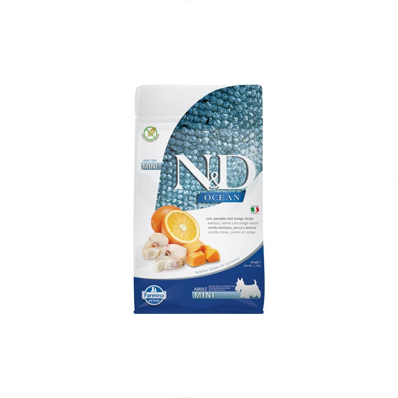 Farmina Ocean Adult Dog Food Cod, Pumpkin & Orange Mini