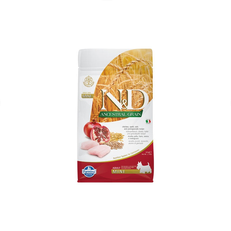Farmina Ancestral Adult Dog Food Chicken, Spelt Oats & Pomegranate Mini
