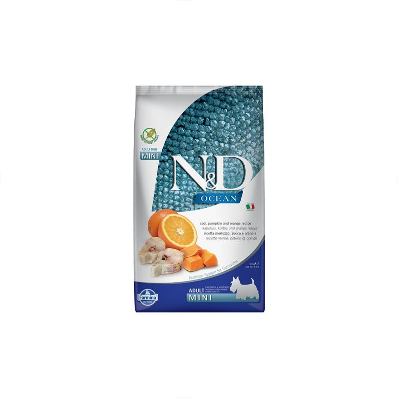 Farmina Ocean Adult Dog Food Cod, Pumpkin & Orange Mini