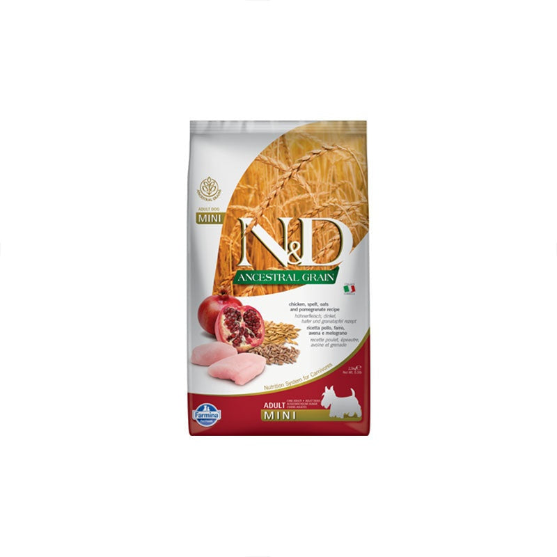 Farmina Ancestral Adult Dog Food Chicken, Spelt Oats & Pomegranate Mini