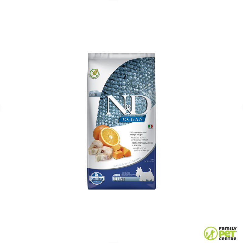 Farmina Ocean Adult Dog Food Cod, Pumpkin & Orange Mini