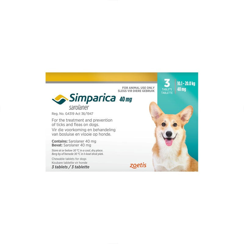 Simparica Chew Tablets For Dogs