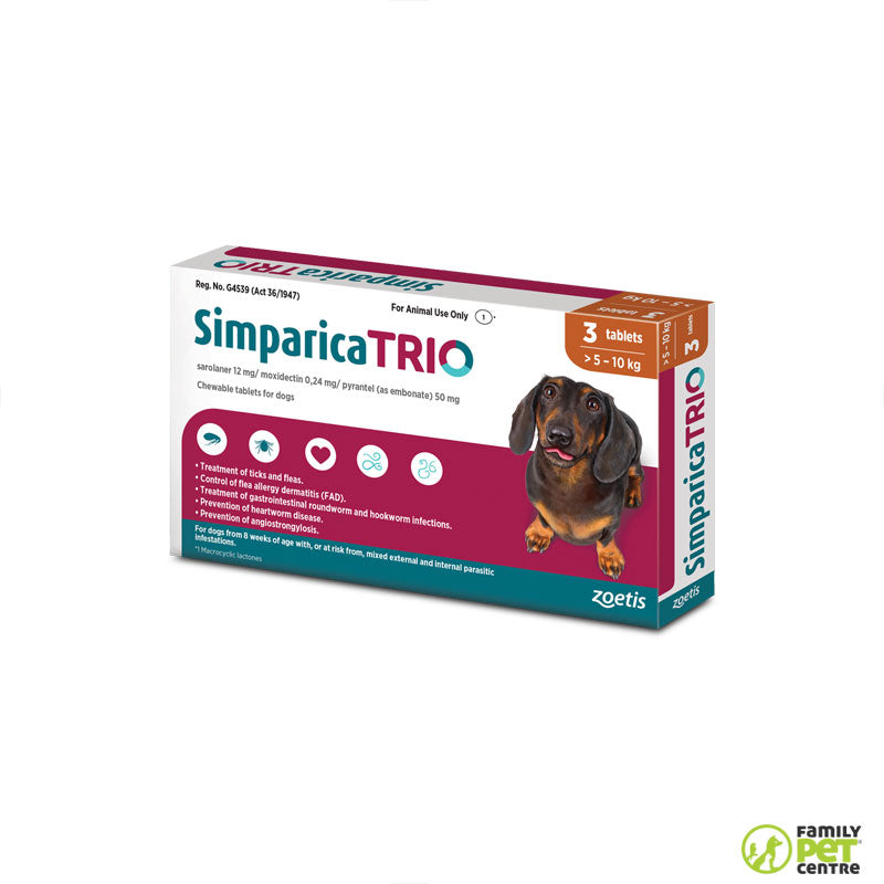 Simparica Trio Chew Tablets for Dogs