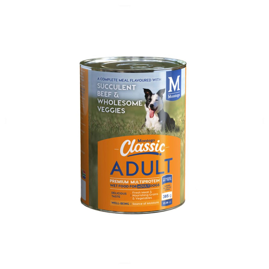 Montego Classic Canned Adult Dog Food Succulent Beef & Wholesome Veggies