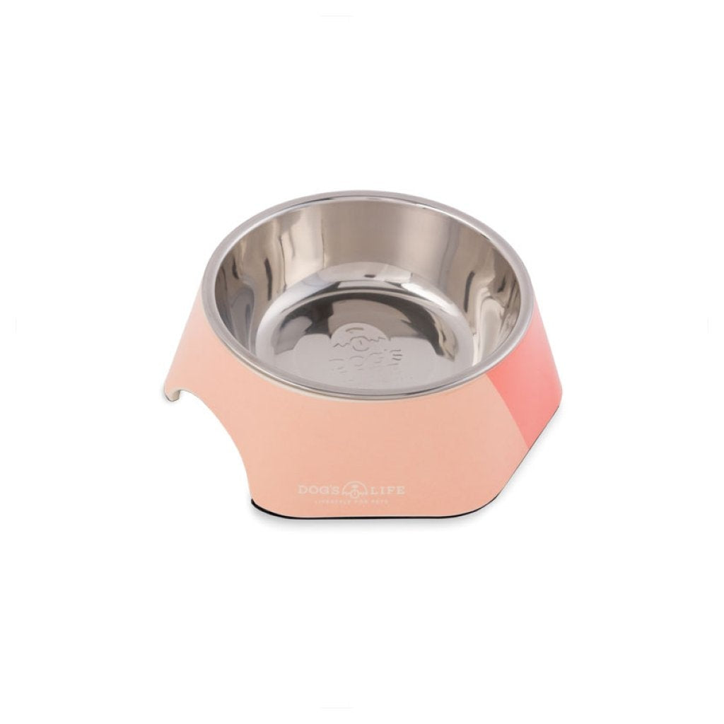 Dog's Life Hexagon Melamine Stainless Steel Dog Bowl