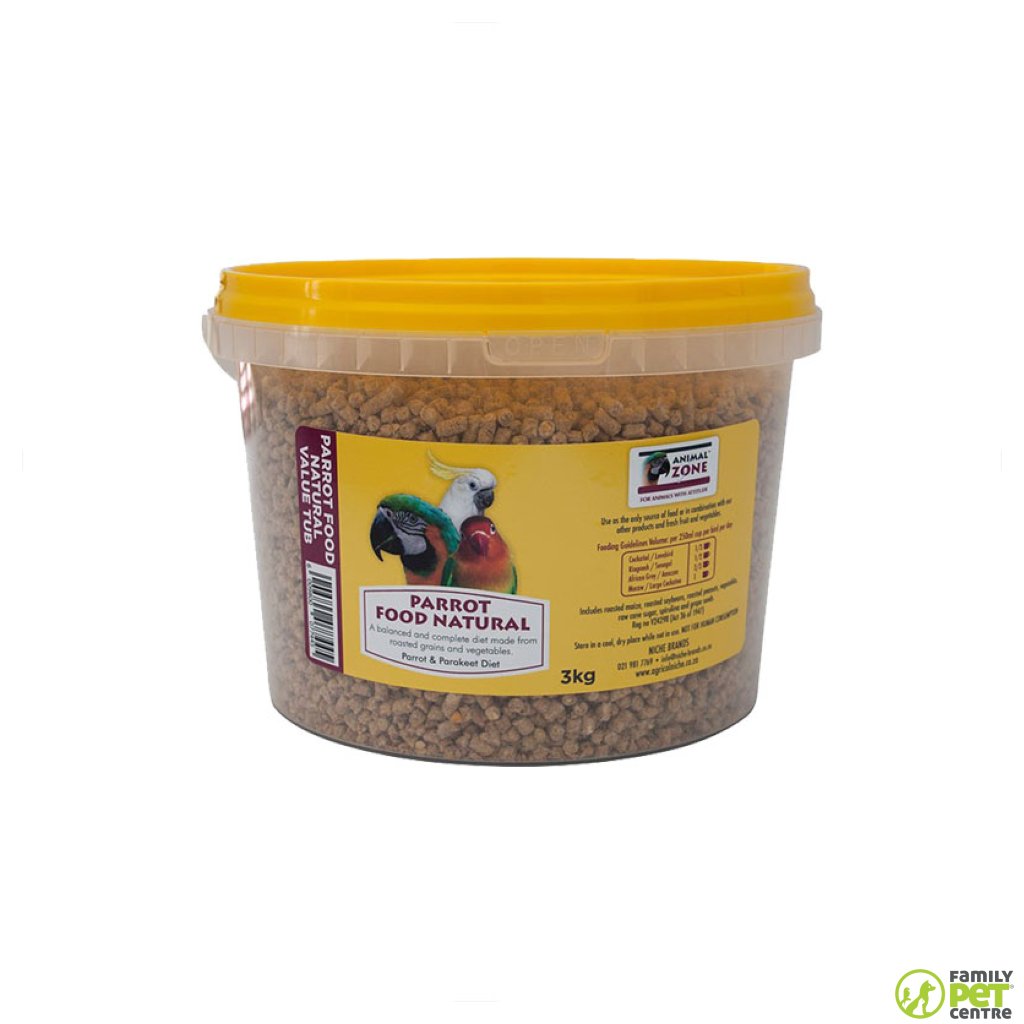 Animal Zone Parrot Natural Food Value Tub