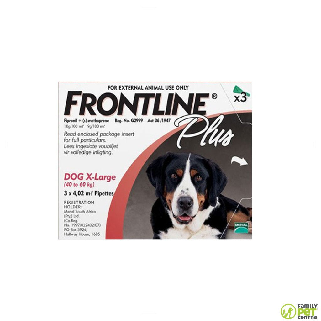 Frontline Plus for Dogs Tick & Flea Spot On Treatment 3pack