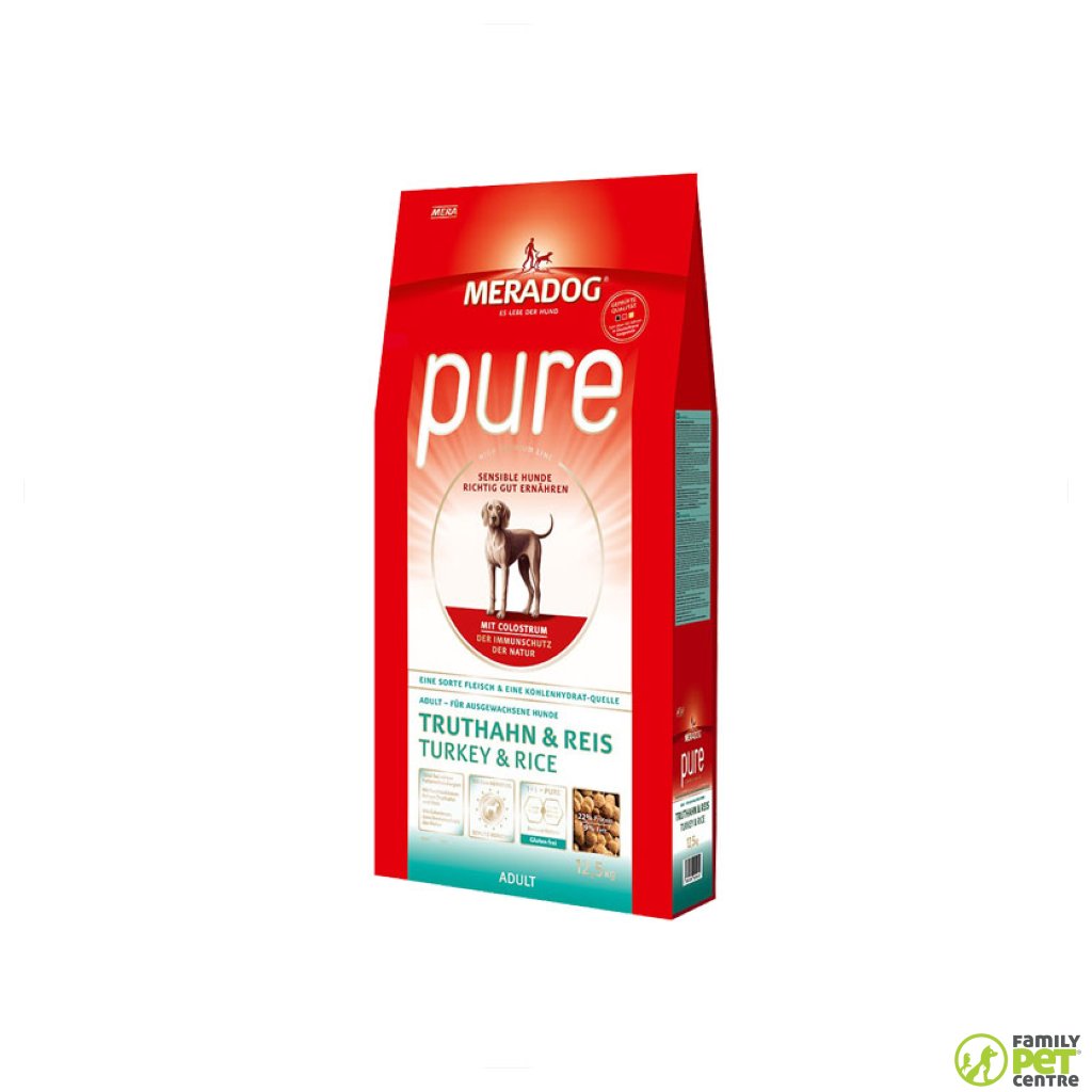 MeraDog PURE Gluten-Free Adult Dog Food - Turkey & Rice