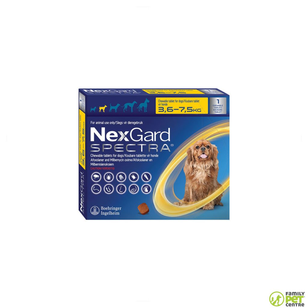 Nexgard Spectra Chewable Tick & Flea Tablets For Dogs Singles