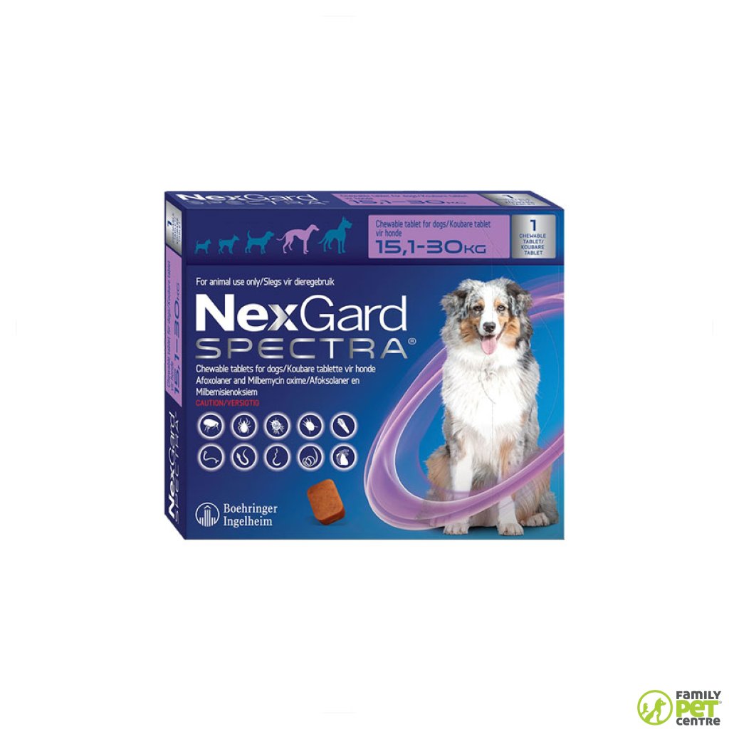 Nexgard Spectra Chewable Tick & Flea Tablets For Dogs Singles