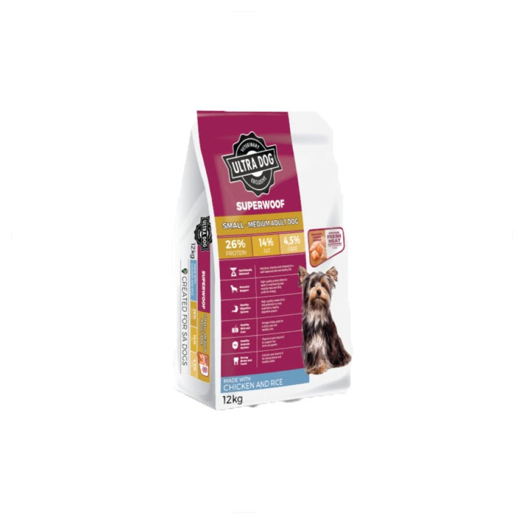 Ultra Dog Superwoof Small Medium Adult Dog Food