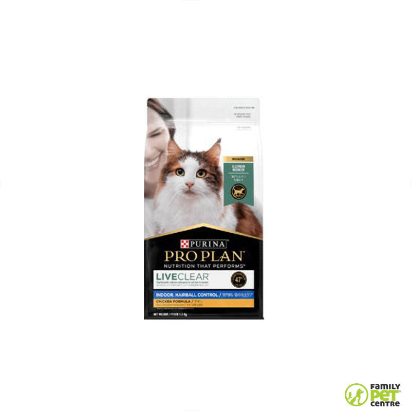 Purina Adult Liveclear Indoor Hairball Control Chicken Formula Dry Cat Food