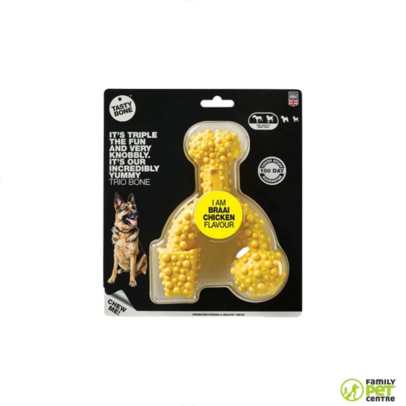 Tasty Bone Dog Chew Toy Braai Chicken