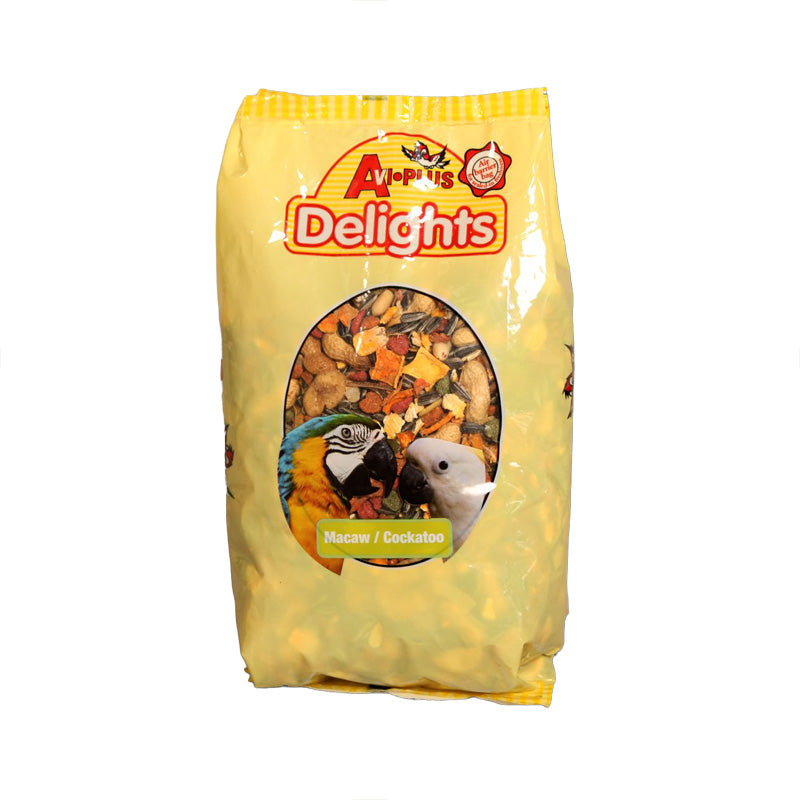 AVI Top Pets Delights Macaw & Cockatoo Parrot Food 1kg