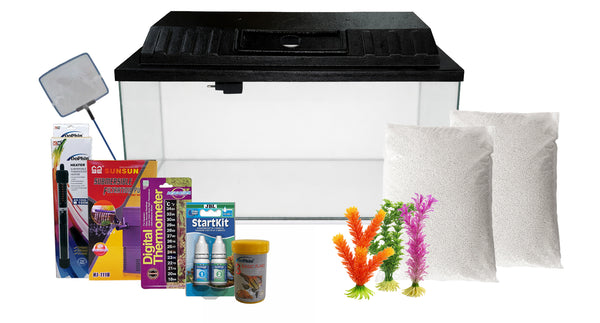 fish tanks accessories gauteng PakyKai Large Tank Decorations, Mountain View Aquarium Ornament with Tree House Cave Bridge Artificial Plastic Plants Aquarium Decorations Home & Kitchen Akwa Aquarium Starter Kit Plus