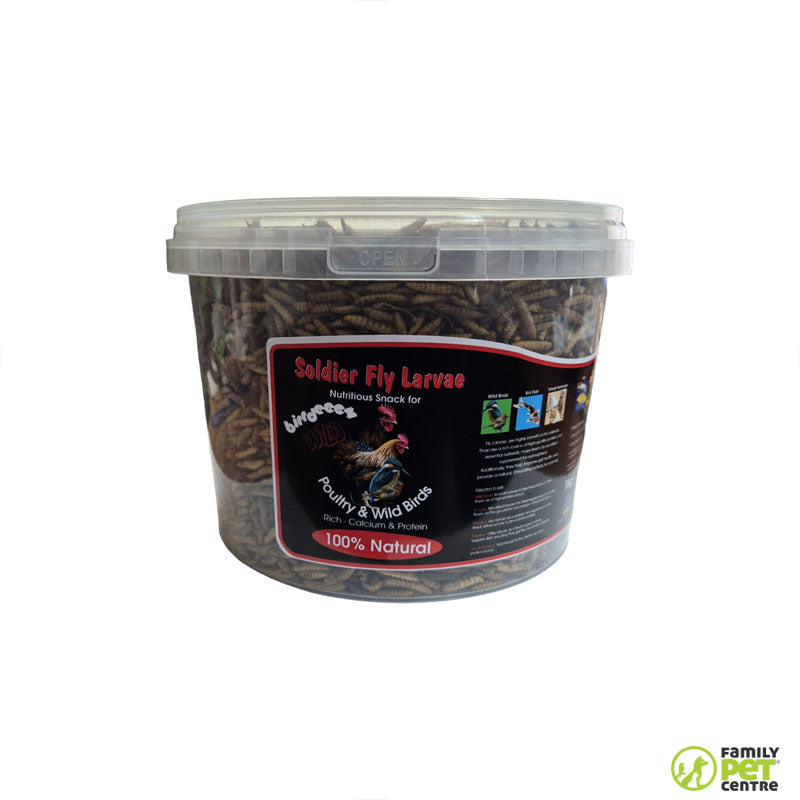 Birrdeez Soldier Fly Larvae Poultry & Wild Bird Treat