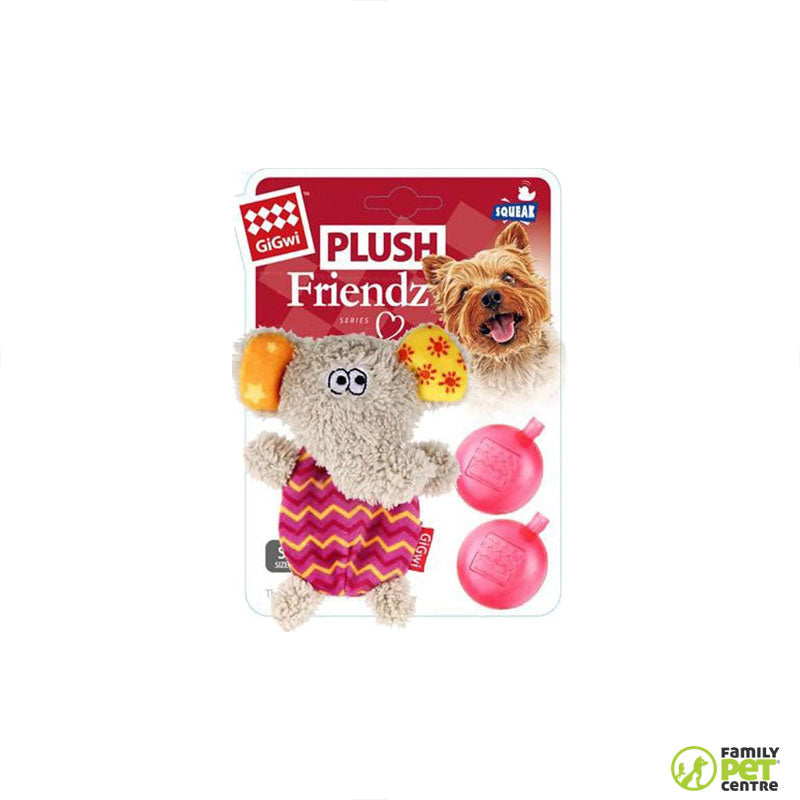 GiGwi Dog Plush Toy Friendz With Refillable Squeaker