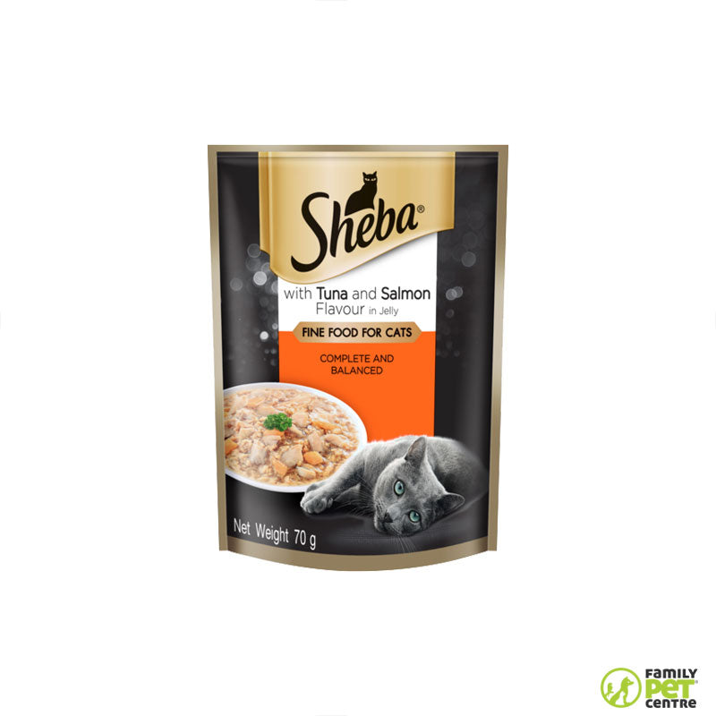 Sheba Tuna and Salmon In Jelly Cat Wet Food