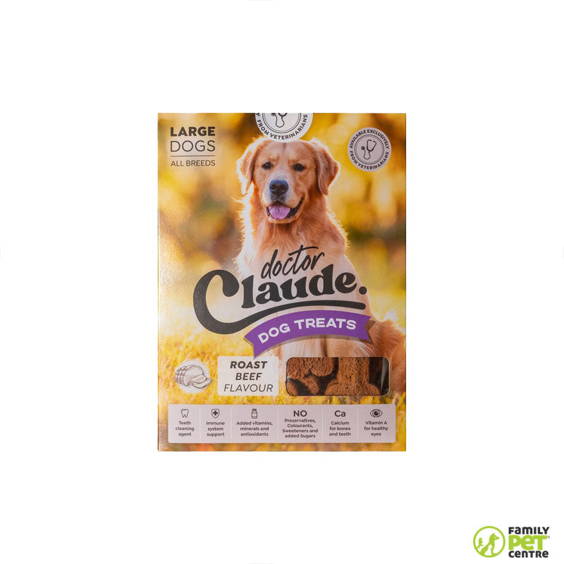 Dr Claude Roast Beef Dog Biscuits Large