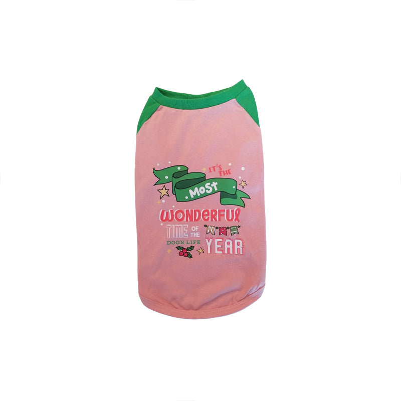 Dog's Life Christmas T-Shirt The Most Wonderful Time