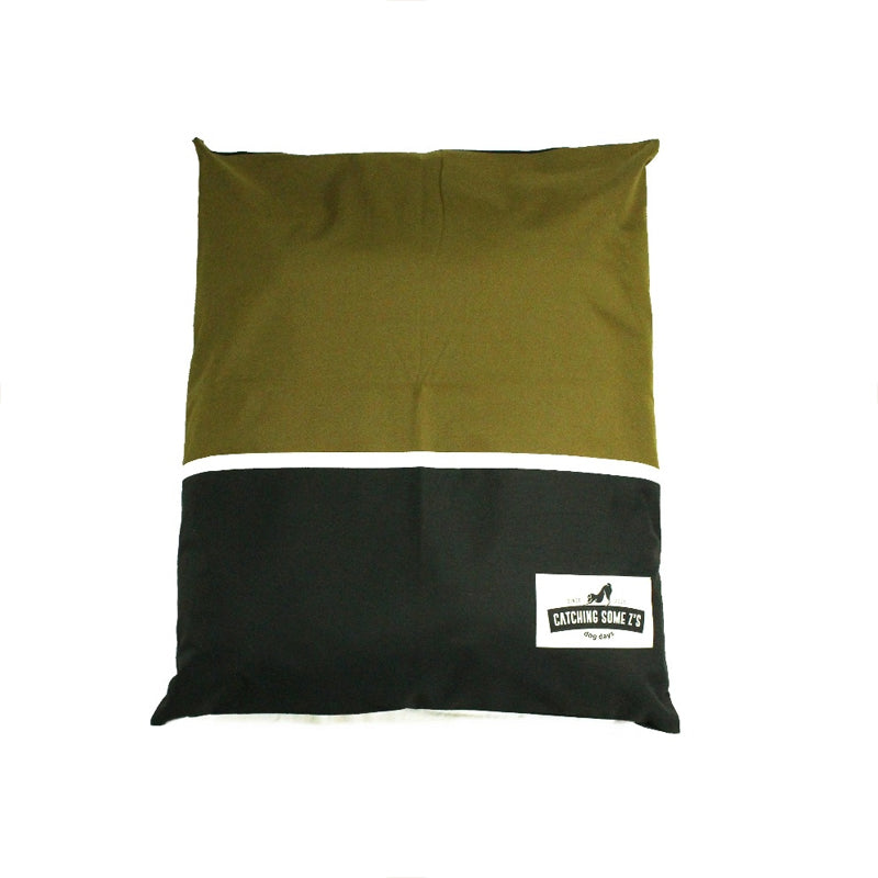 Dog Days Catching Some Zs Dog Cushion Large Grey & Black
