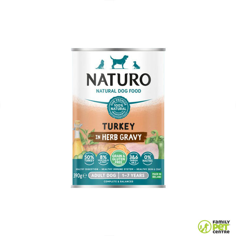 Naturo Grain & Gluten Free Turkey in a Herb Gravy Wet Dog Food