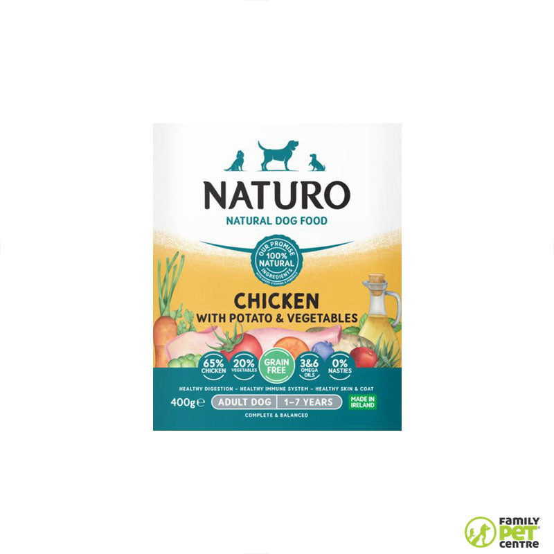 Naturo Grain Free Chicken with Potato and Vegetables Wet Dog Food