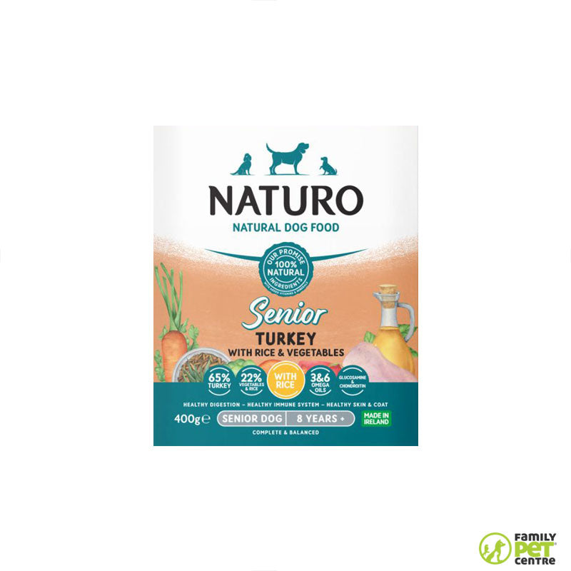 Naturo Turkey with Rice and Vegetables Senior Dog Wet Food