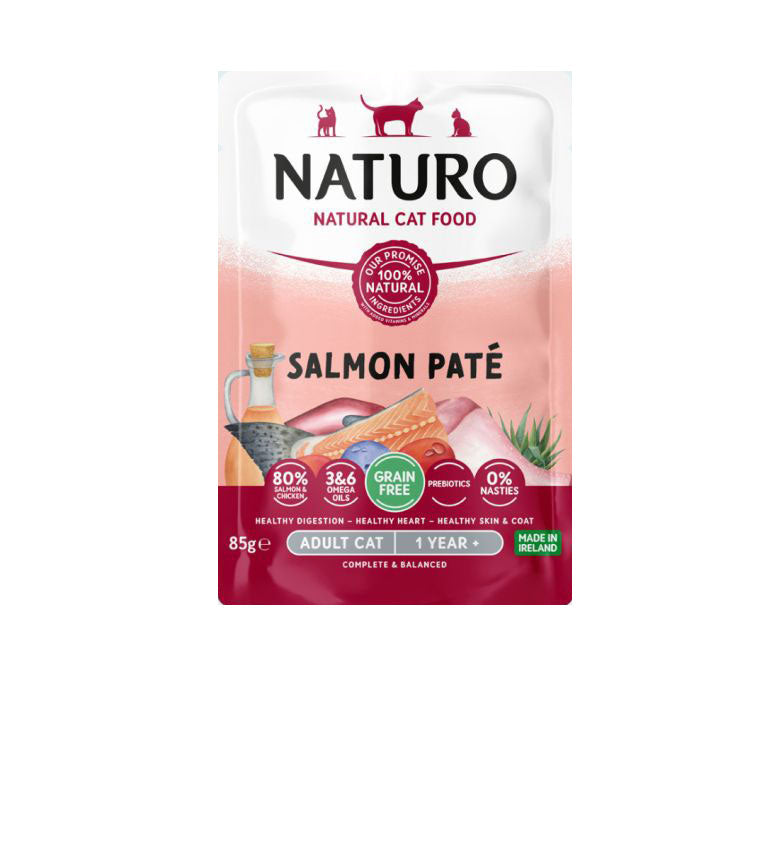 Naturo Cat Salmon Paté Pouch Wet Food