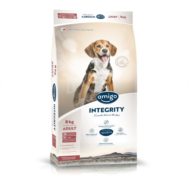 Amigo Integrity Adult Chicken Dog Food Large Bites