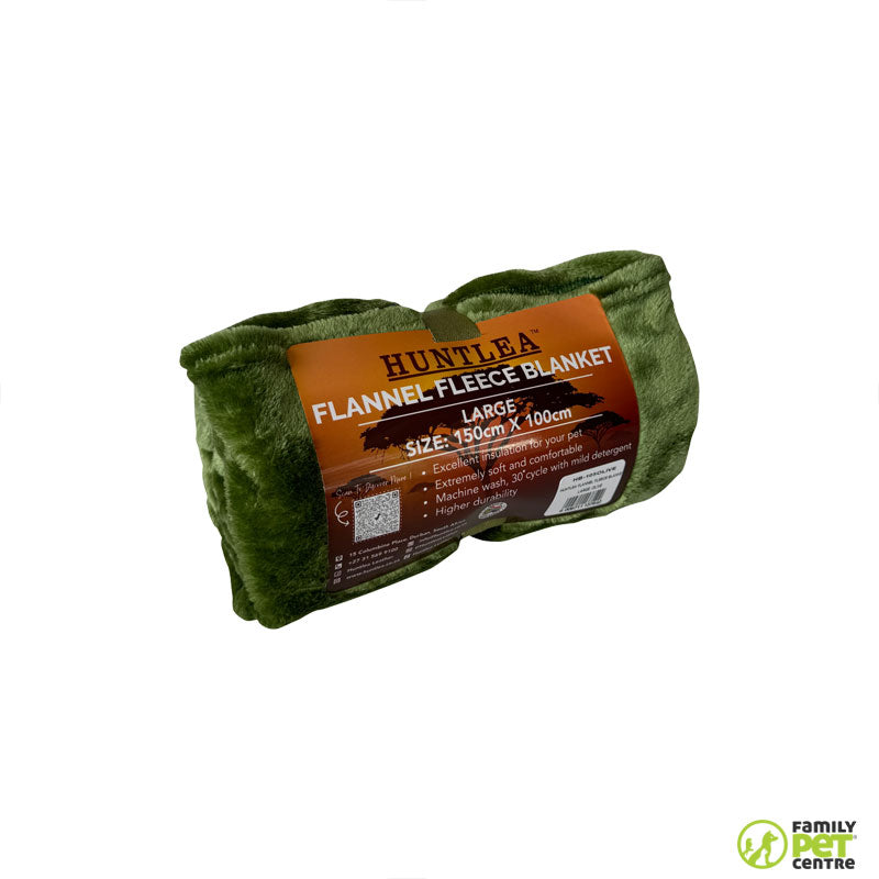 Huntlea Flannel Fleece Dog Blanket