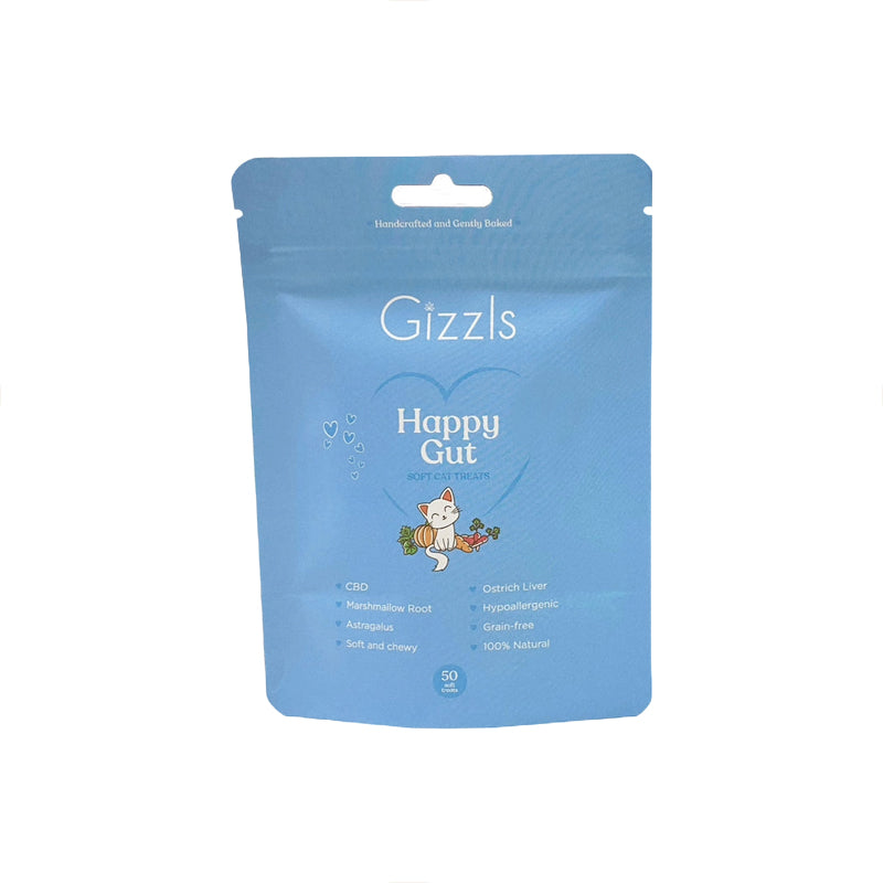 Gizzls Happy Gut Soft CBD Cat Treats 50g
