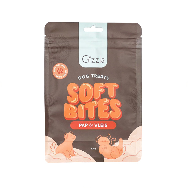 Gizzls Pap & Vleis Soft Dog Treats 300g