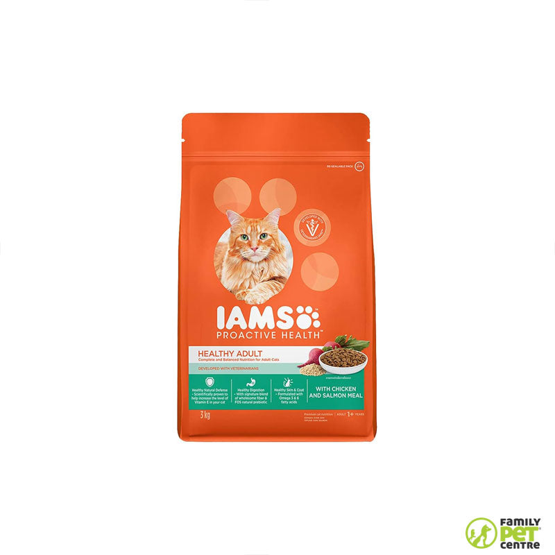 Iams Adult Cat Food Chicken and Salmon
