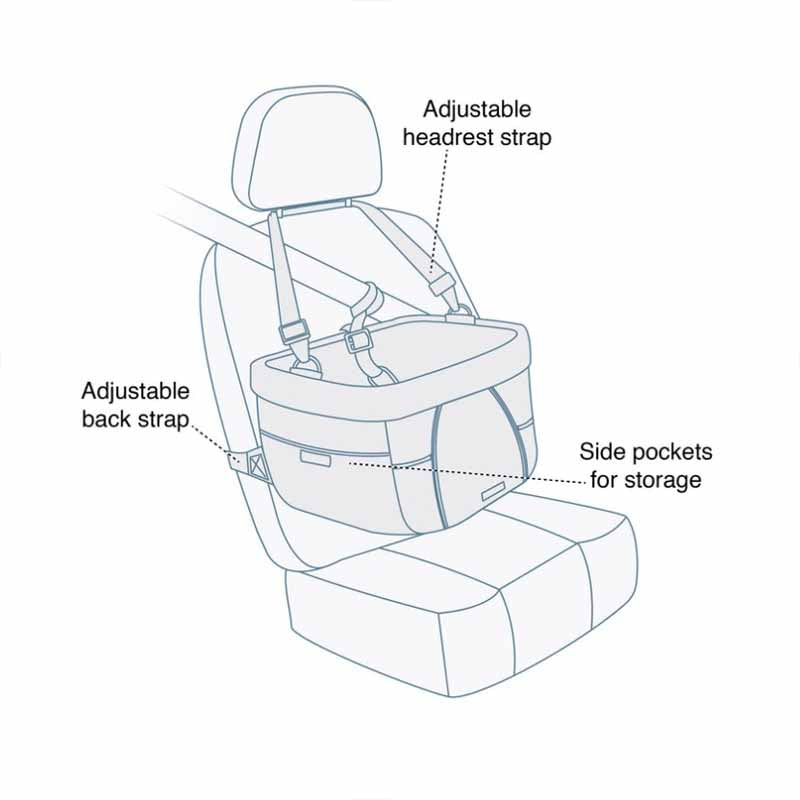 Kurgo Heather Car Booster Seat