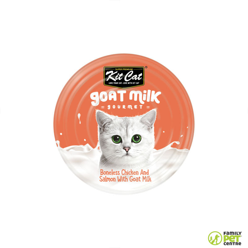 Kit Cat Boneless Chicken Shreds & Salmon with Goat's Milk